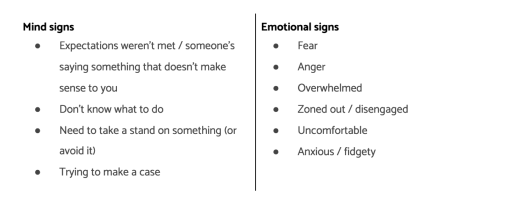 signs you're getting confused