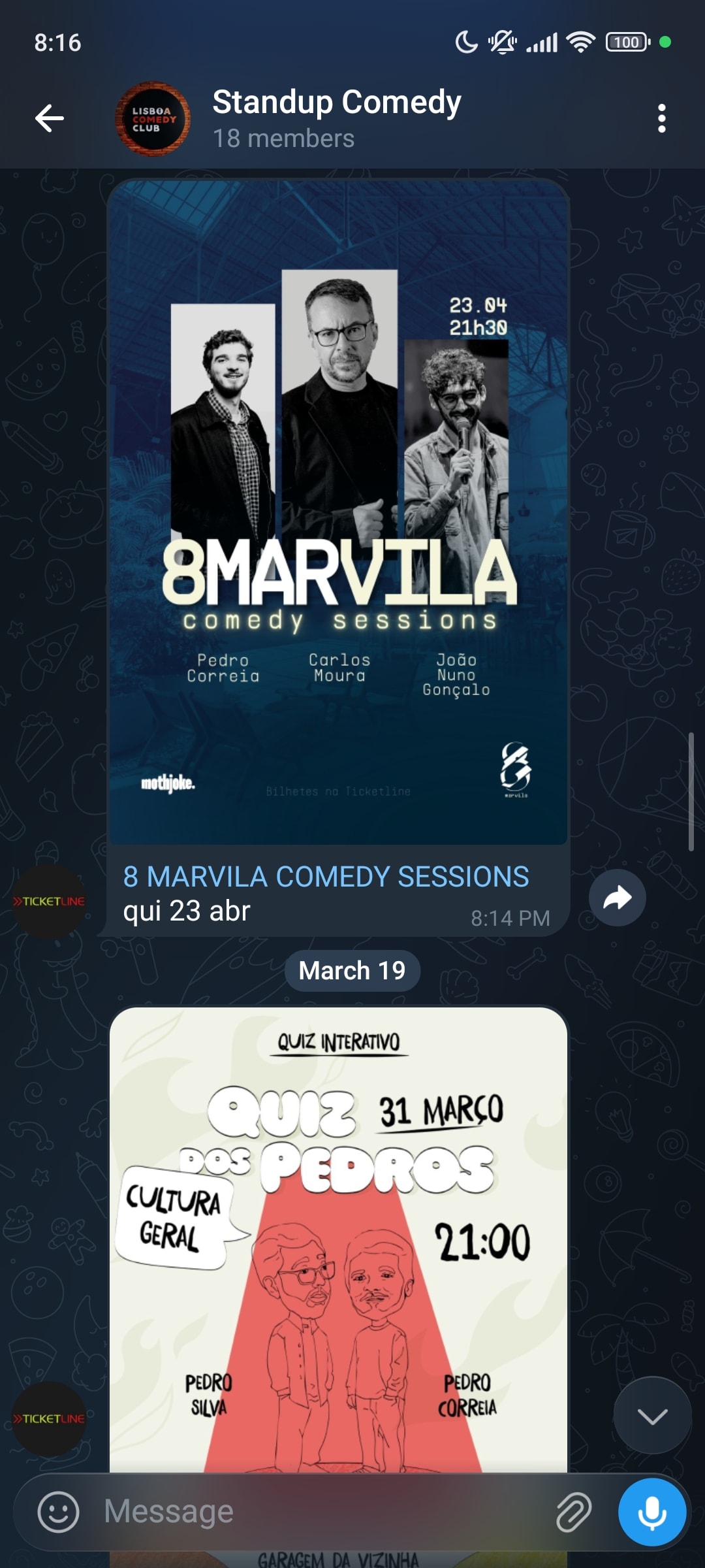 standup-comedy-bot screenshot