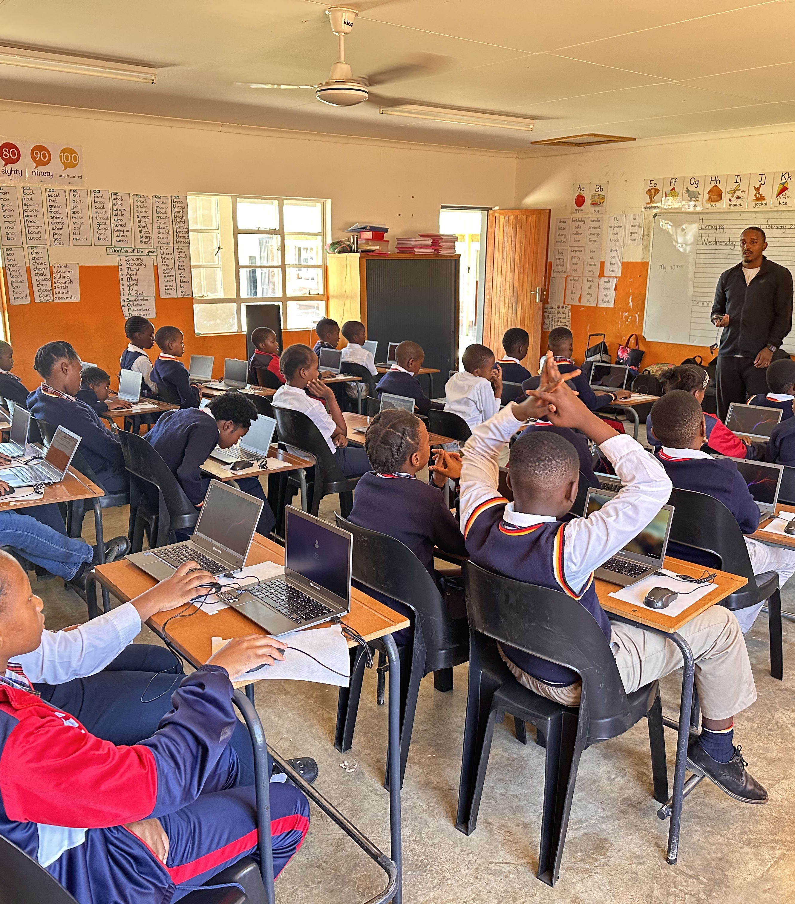 Coding class in progress