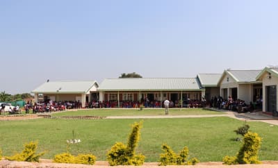 Students participating in extracurricular activities