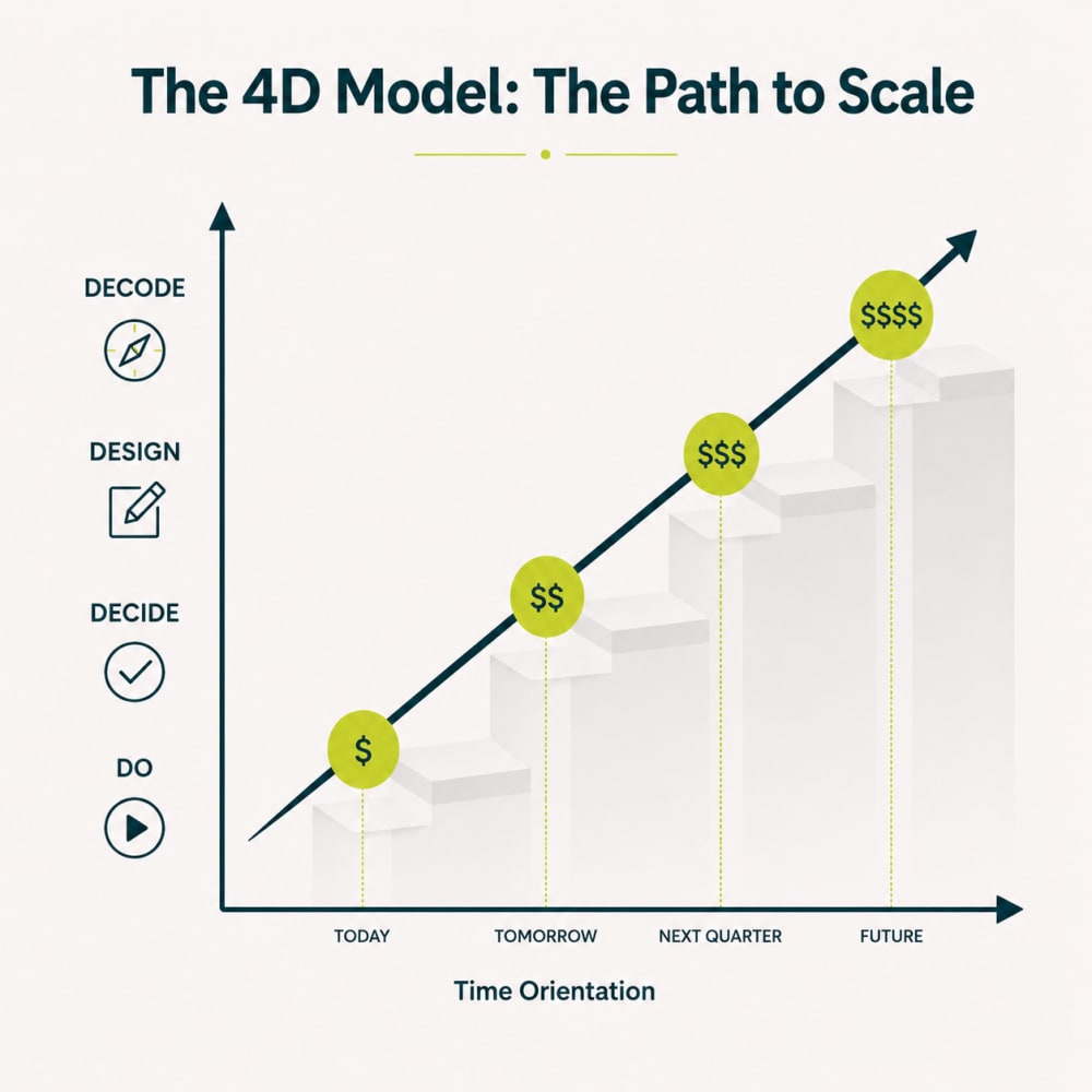 Clarity Compass 4D framework diagram preview