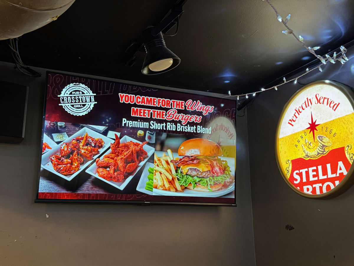 DDM screen at Crosstown Pub and Grill