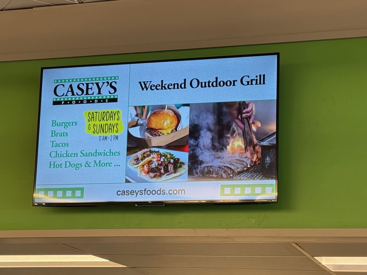 DDM screen at Casey's Foods