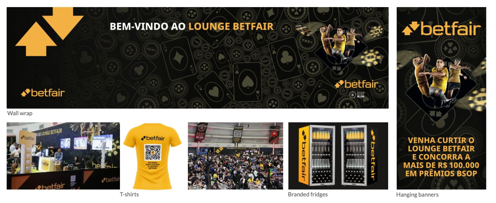 Betfair Lounge At BSOP campaign work