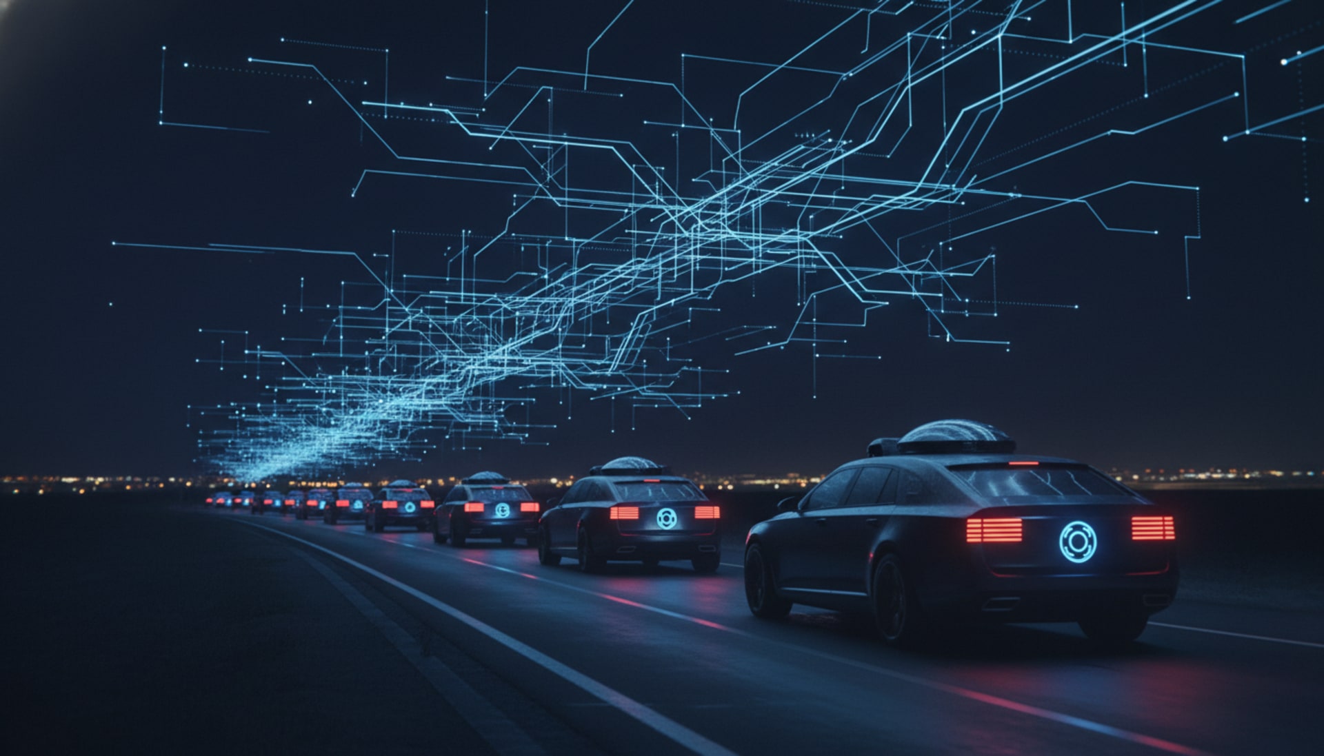 Secure vehicle convoy using encrypted connected mobility technology