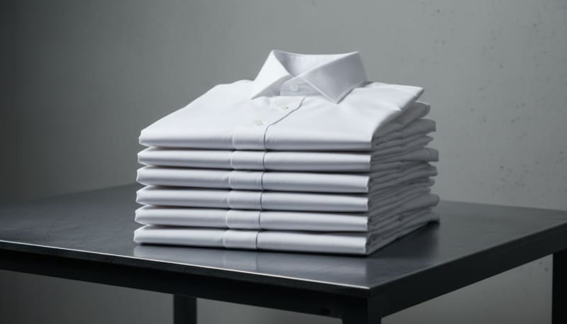 Crisp folded shirts