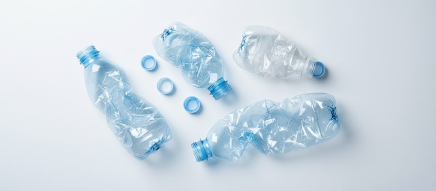 Single-use plastic bottles