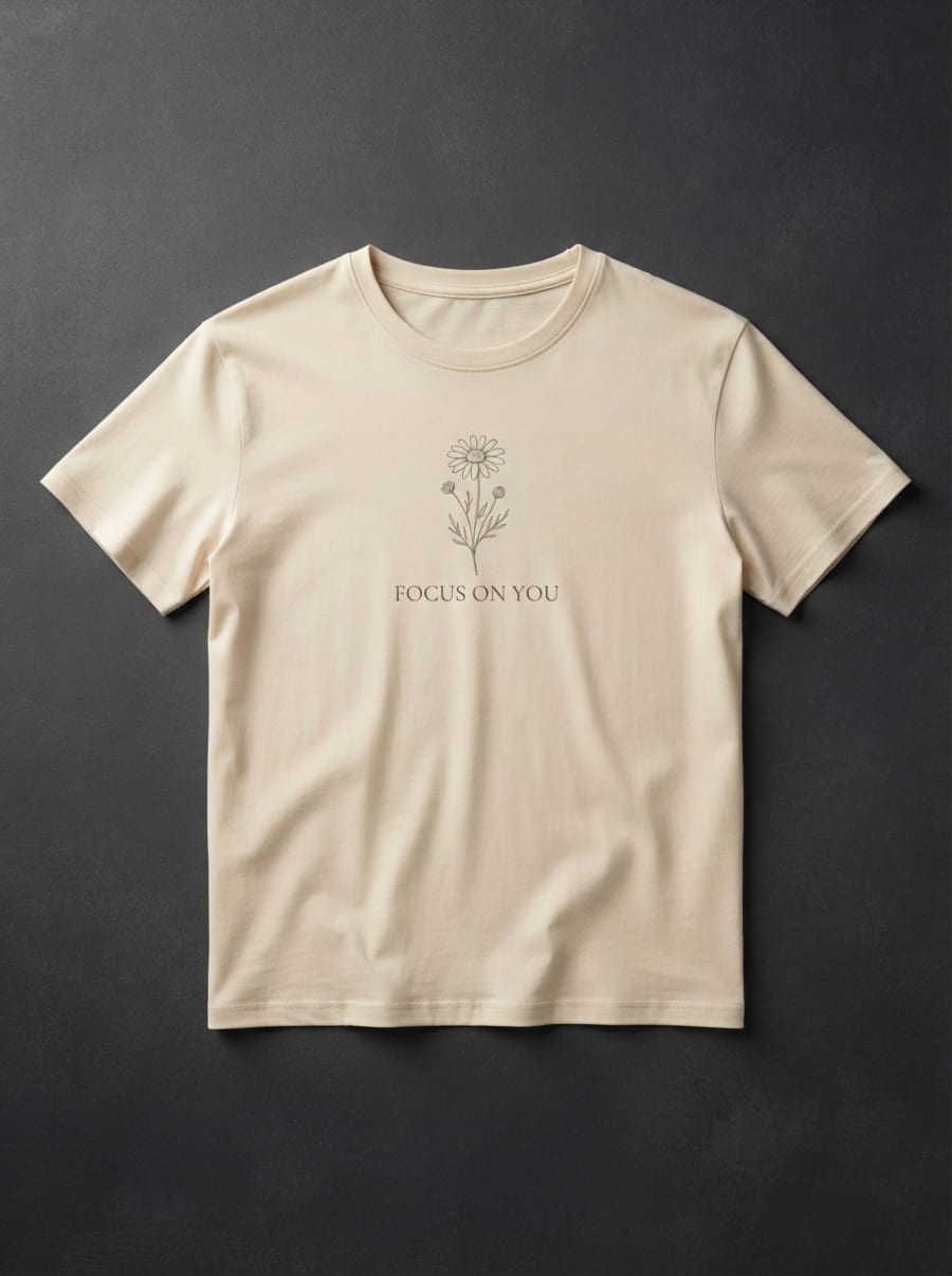 FOCUS ON YOU TEE BEIGE