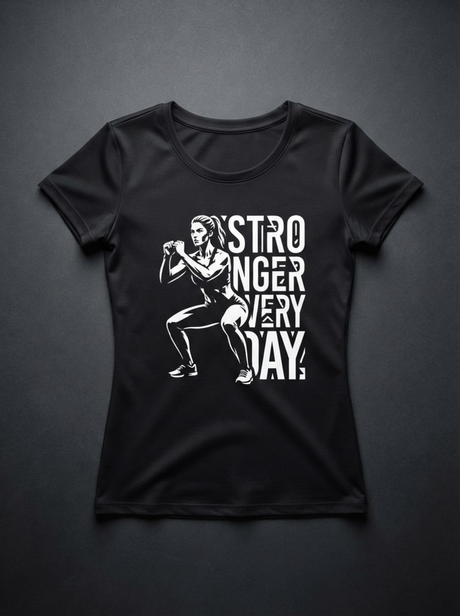 STRONGER EVERY DAY TEE BLACK