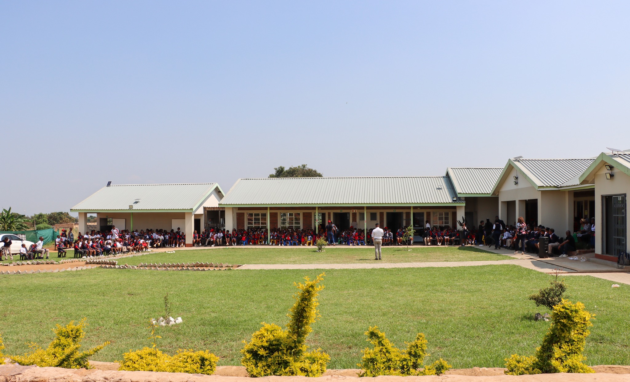 Students participating in extracurricular activities