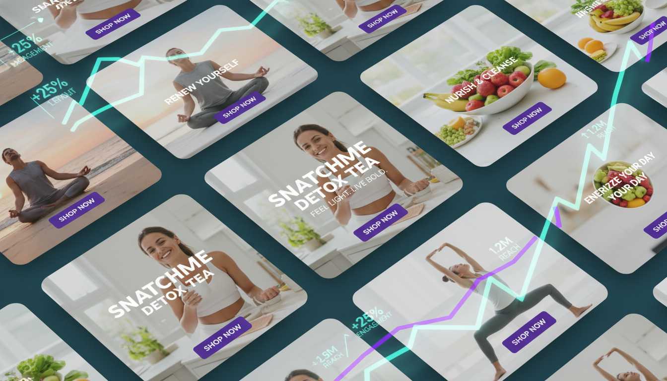 Snatchme Detox Tea Campaign Mockup