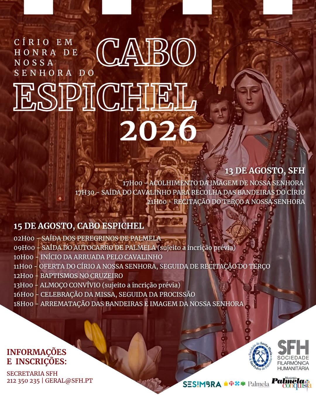 Círio em honra de Nossa Senhora do Cabo Espichel 2026 – cartaz principal