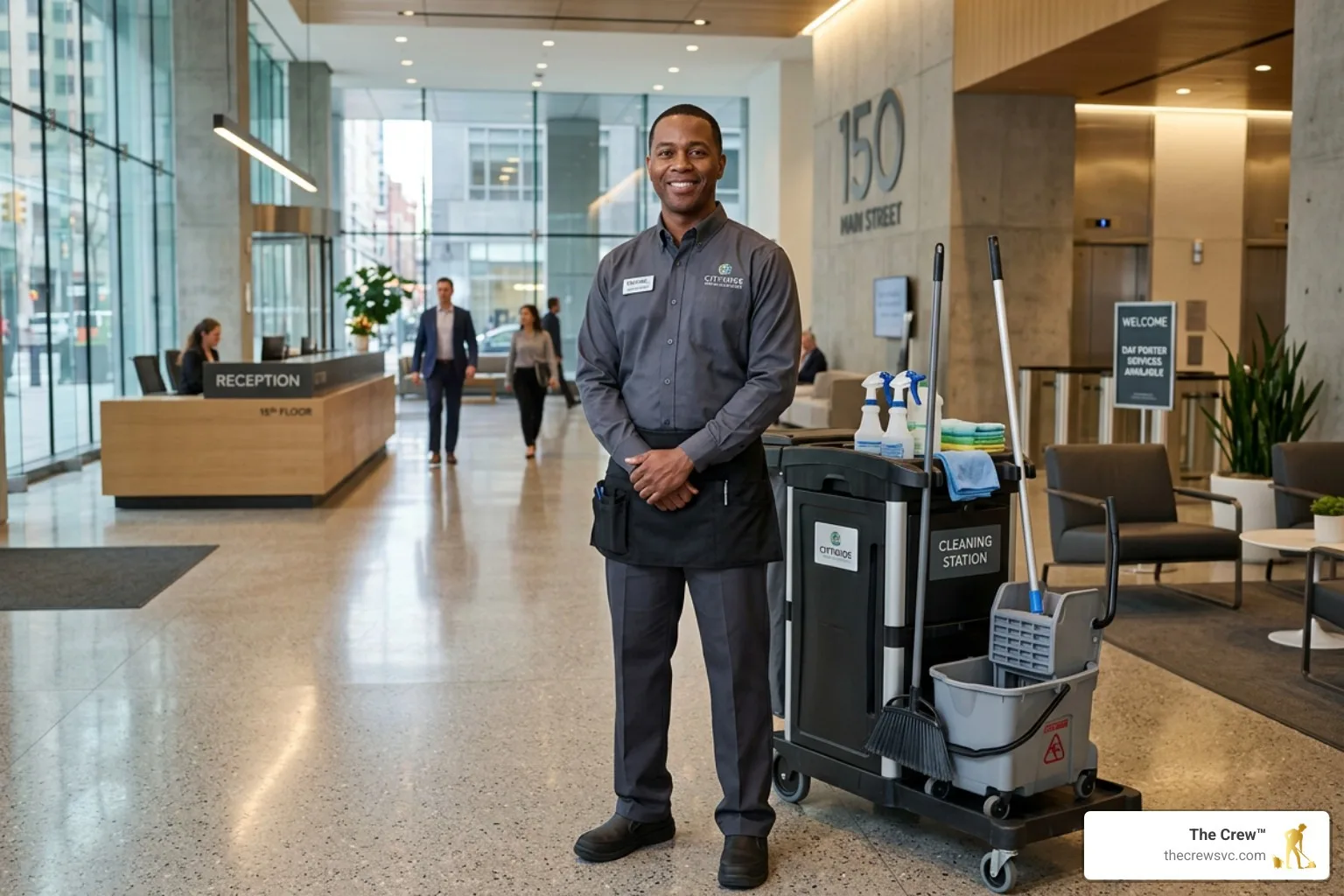 The Crew Janitorial: image supplied with the case study