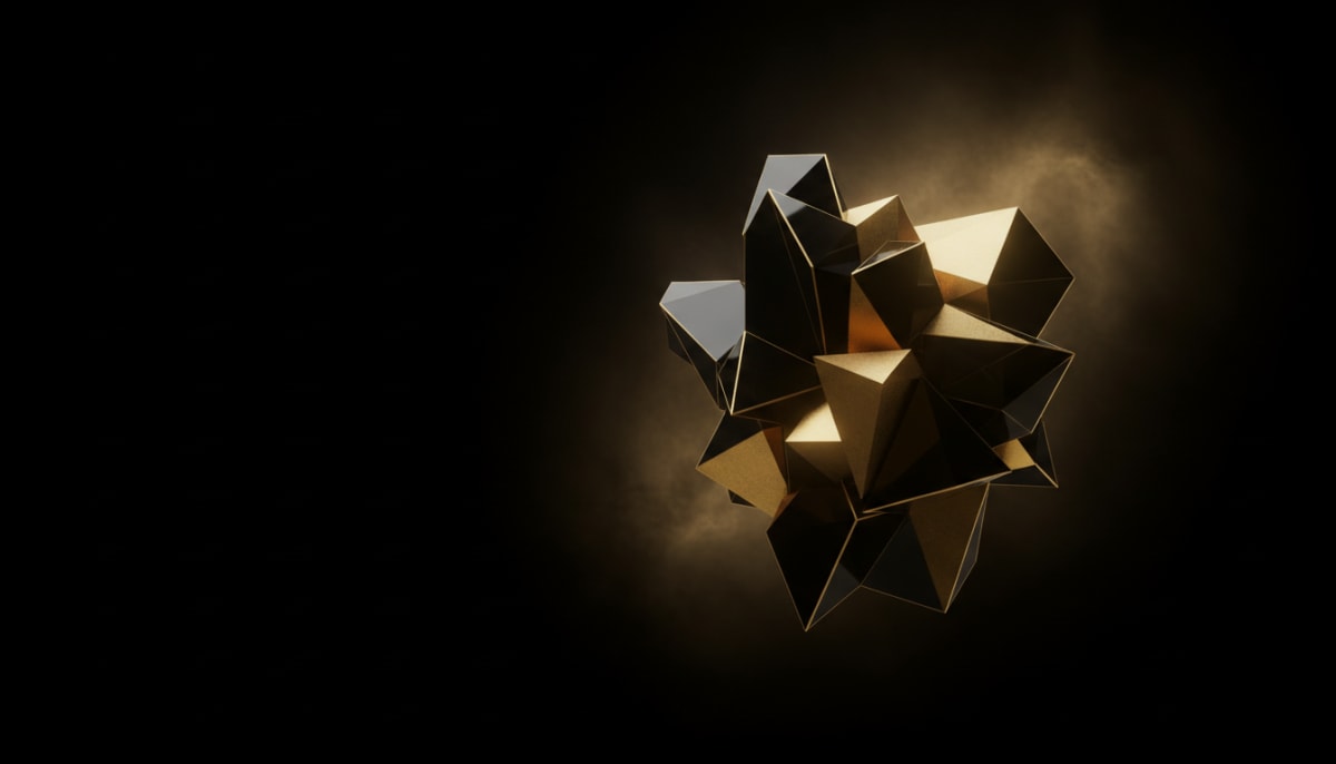 Abstract Gold Form